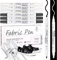 Weiß Textilstifte Waschmaschinenfest, 6 Stück Weiß und Schwarz Textilmalstifte Stoffmalfarben Waschfest 1-5mm Stoff stifte Dual Tip Textilmarker, textilfarbe waschmaschinenfest für T-shirt Hut Schuhe