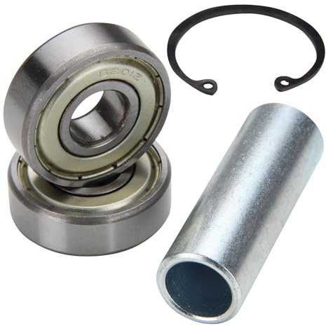 Citomerx Kugellager Radlager Set mit Dichtring Radlager Lager Rohr Ring | Kompatibel mit Simson S50 S51 KR51 Schwalbe Star Duo
