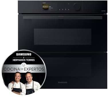 Samsung NV7B5750TDK, Horno Pirolítico 76L Dual Cook Negro [Clase de eficiencia energética A+]