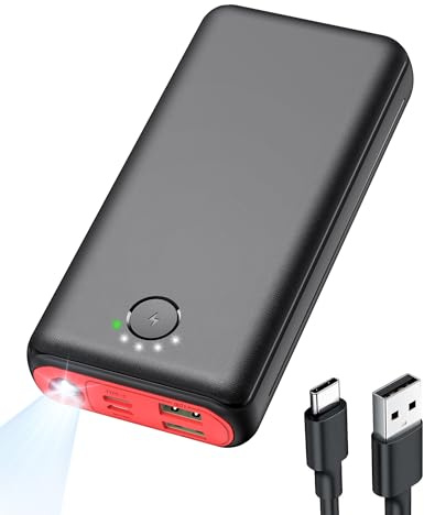 Portable Charger Power Bank 40000mah, USB C Fast Charging 22.5W External Battery Pack Phone Charger Quick Charge with 3 Outputs & 2 Inputs for iPhone 16/15 Samsung Android Camping Travel Essentials