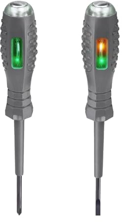 2-in-1 High Torque Strong Magnetic Screwdriver Electricity Detector | Elektrischer Tester Schraubendreher | Licht Farblicht Elektrospannungsprüfstift | Punktkontakt Teststift Schraubendreher