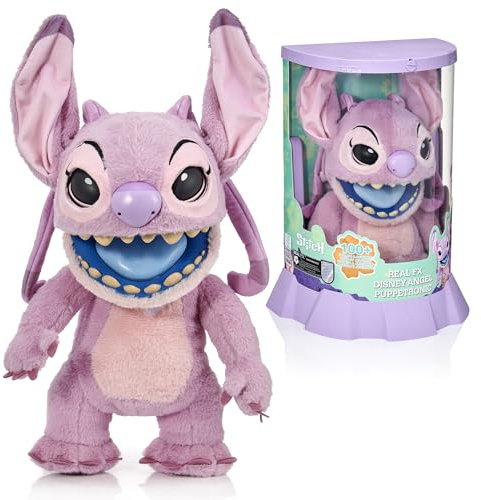Wow! Stuff: RealFX Disney Lilo & Stitch Engel-Puppe, 45,7 cm, Animatronic-Plüsch, über 100 Action- und Sound-Kombinationen, Sieht realistisch aus, klingt realistisch, ab 6 Jahren