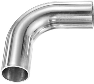 M METERXITY Codo De Mandril De 90 Grados De 1 Pulgada De Diámetro Exterior, Grosor De 1.5 Mm Tubo De Escape De Acero Inoxidable 304 Para Sistema De Escape Modificado, Altura De 70 Mm
