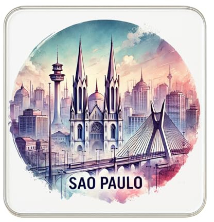 Calamita da frigorifero con cane di San Paolo – 6 x 6 cm acquerello acrilico regalo per gli amanti dei cani