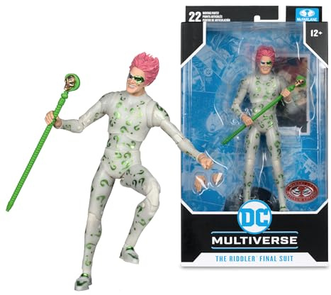 McFarlane DC Multiverse The Riddler Final Suit (Batman Forever) 7in Action Figure Toys (Red Platinum Edition)