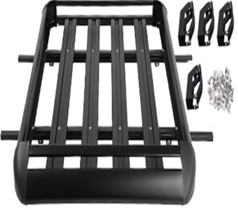 Rails – Tente Chargement Bagages 100KG Barres Transversales Porte-Ski Porte-vélo Remorque À Billes Camping-Car Charge Universelle sur Le Toit Voiture Barres Toit