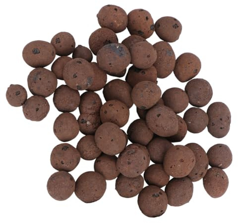 POPETPOP Argilla Espansa Traspirante per Piante Succulente e Coltivazione Fuori Sassolini Decorativi Marroni Substrato Drenante Ritenzione Idrica Sacchetto per Vasi e Giardino