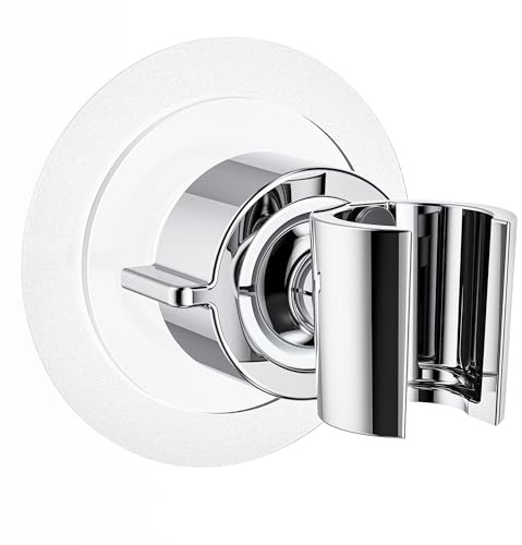 Magichome Shower Head Holder with Strong Adhesive - No Drill Waterproof Mount, Adjustable Universal Shower Bracket for Bathroom Wall Tile