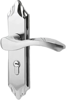 PADGCNOR Juego de manillas para puertas Manija de puerta antirrobo silenciosa for interiores acero inoxidable, manija cerradura baño universal, habitación, madera maciza