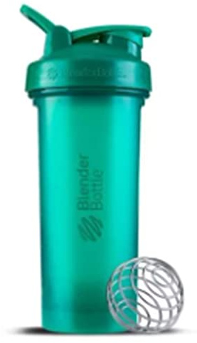 BlenderBottle ProStak Protein Shaker mit BlenderBall mit 2 Container 150 ml und 100 ml, 1 Pillenfach, optimal für Eiweiß, Diät und Fitness Shakes, skaliert bis 450ml, teal türkis (650ml) , Edelstahl