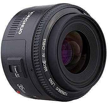 YONGNUO YN35mm F2 de la lente 1: 2 AF / MF gran angular fijo / Primer enfoque automático de la lente para Canon EOS EF del montaje de la cámara + WINGONEER difusor de flash