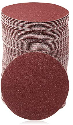 SPEEDWOX 100 dischi abrasivi da 7,6 cm, in carta vetrata, con gancio e anello, per trapano, smerigliatrice, utensili rotanti, senza foro (grana 100)