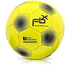 meteor Fotboll Träningsboll Varje storlek 5 4 3 1 Officiell match Vuxna Junior Barn Fotboll Futsal Professionellt Klubblag Inomhus Utomhuslek Leksak Många färger FBX (1, Yellow)