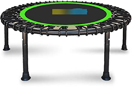 40'' Fitness Minitrampolin für Erwachsene, Bungee-Rebounder mit Silent Boungees Cord, Kleines Trainingstrampolin für Erwachsene Indoor, Trainieren Maximale Belastung 200 Lbs (Color : Green)
