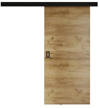 Mirjan24 Schiebetürsystem Fulmar mit Selbstschließer, Innentüren, Komplett-Set für Schiebetüren mit Trennwände (Craft Gold, Modell 90.)