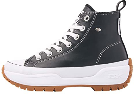 British Knights Damen Kaya MID Fly Sneaker, Schwarz, 38 EU