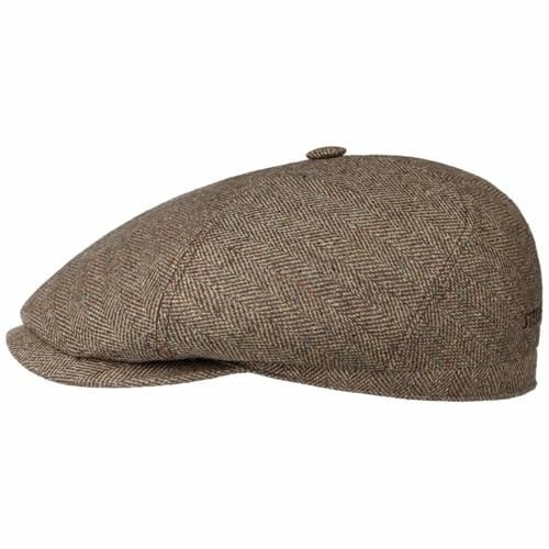 Stetson Milner Flatcap Herren Made in EU Hoher UV-Schutz Elegante Schiebermütze 100% Seide Baumwollfutter Sommer Winter