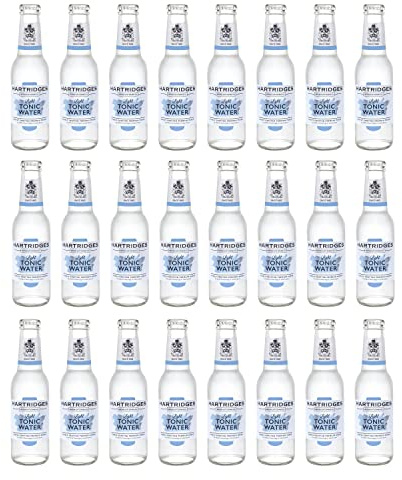 Hartridges | Light Indian Tonic Water Sugar Free | 24 x 200ml | Inspired by Hartridges' original tonic recipe from over 130 years ago, this premium sugar free tonic contains 0g sugar per.