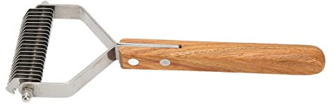 de Madera Peine para Alisar Perros, Rastrillo para Mascotas para Quitar Nudos para Gatos Peines Herramientas para Desmatar