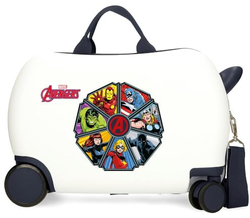 Joumma Marvel Avengers To The Power Kinderkoffer, Schwarz, 45 x 31 x 20 cm, Hart-ABS, 24,6 l, 1,8 kg, 2 Räder, Handgepäck