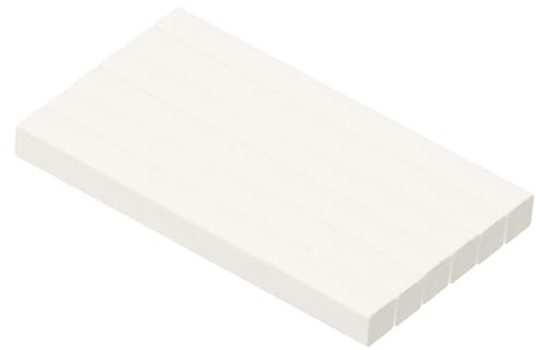 PATIKIL Comprimidos Carbón Palos 6 Paquete Arte Suministros Boceto Cuadrado Palo para Artista Dibujo Bocetos Sombreado Pintura Blanco