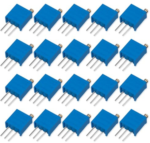 Innfeeltech 20 Stück 1K Ohm Multiturn Trimmer Potentiometer Blau Einstellbarer Variabler Widerstand