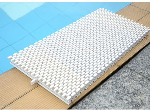 BZJPRFC Spleißbares Poolgitter, Spleißbares Abflussgitter, Kanalgitter, Ablaufgitter-Abdeckung for Aufstellpool Und Gehwegbalkondusche(25x100CM/5pcs)