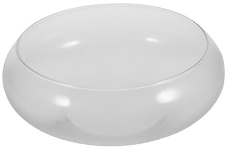 BELLIFFY Transparentes Glas-Aquarium Kleines Aquarium Für Schreibtisch Rundes Für Zuhause Hydrokultur-blumentopf Aus Strapazierfähigem Glas