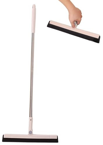 Qkbuza Balai Raclette De Sol, Essuie-Glace Pliable pour Le Nettoyage des vitres de Cuisine, Rotation à 180 degrés, Balai raclette Humide et Sec léger pour fenêtre