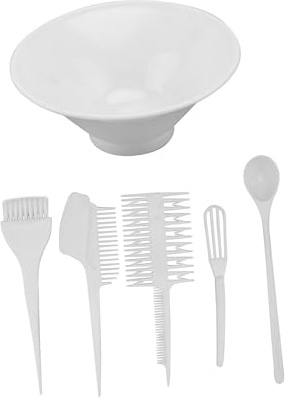 EPIGEIST 6stücke Haarfärbeset Mit Schale Kamm Und Pinsel Praktisches Zubehörset Aus Kunststoff Für Einfaches Haarefärben Und Professionelle Anwendung