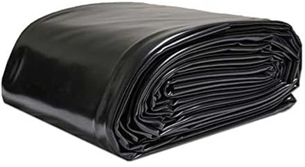 Luyckfrazy Revestimiento para estanques de 4 x 4 m, 5 x 7 m, 6 x 9 m, 8 x 12 m y 10 x 15 m. Membrana de jardín Resistente para acuicultura, Lona para techos y Lagos Artificiales.(6x12m)