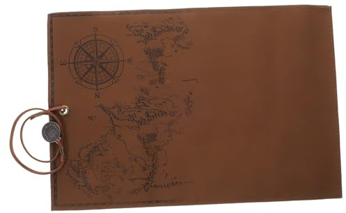 Artibetter Vintage Leder Rolle Up Stifteetui mit Glattem Deckel Retro Mappe Stil Stifteaufbewahrung für Schule Büro und Reisen