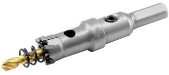 Aohhy 16 mm TCT-karbid hålsåg i metall, professionell volfram karbid borrkrona för metall, rostfritt stål, gjutjärn, järn, aluminium, mässing och plast