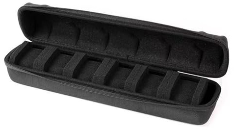 Solution de rangement pliable pour montres, sac de voyage robuste avec 6 compartiments, ne raye pas vos collections, doublure douce pour le transport