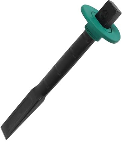 STOBAZA Scalpello Piatto per Cemento Realizzato in Acciaio al Cromo Vanadio Utensile per Bordatura del Calcestruzzo e Posa di Pietre Scalpello Angolare Manuale per Taglio Precisione