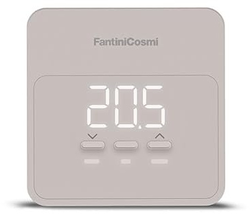 C900QS CRONOTERMOSTATO COLOR SABBIA WIFI SMART BASE QUADRATA A BATTERIA PARETE FANTINI COSMI