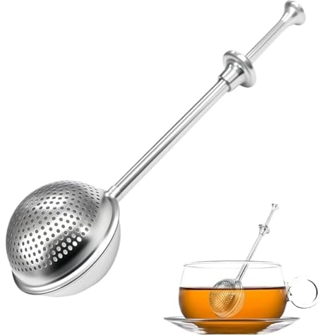 Générique Plumeau De Sucre en Poudre - Plumeau À Farine pour Pâtisserie | Tamis À Farine en Acier Inoxydable | Distributeur De Sucre en Poudre pour La Cuisson Et Les Épices
