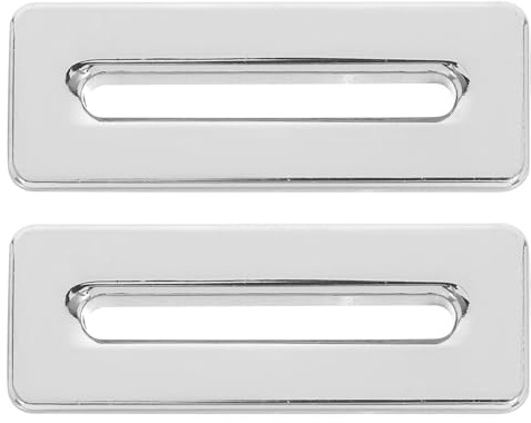 Zerodeko 2pcs Anneaux de Garniture de Trop-plein en Alliage de Zinc Argenté pour Lavabo de Salle de Bain, Accessoires Polyvalents Améliorant L'apparence du Lavabo