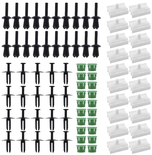 Juego de 20 clips para faldón lateral E46, clips de fijación para faldones de puerta, con 3 E32/E36/E46/E90/E91 51711932996/51118174185/5111014103