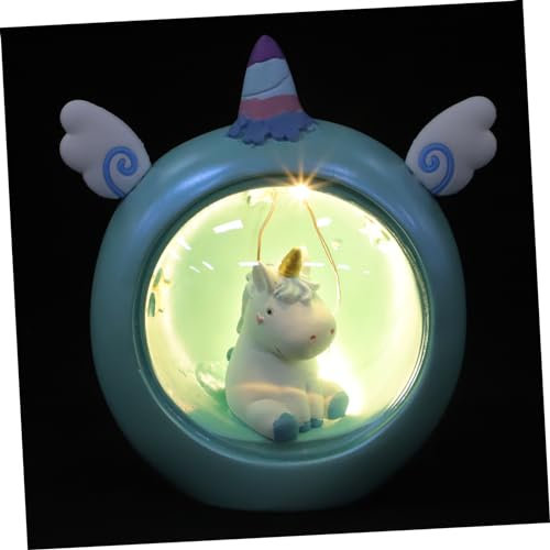 Veemoon Einhorn Nachtlicht Mit Farbwechsel Cartoon Tischlampe Für Kinderzimmer Aus Hochwertigem Harz Stimmungsvolle Dekoration Für Schlafzimmer Und Wohnräume