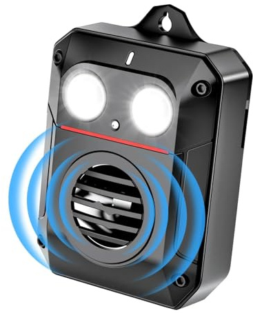 Elezenioc Marderabwehr Ultraschall Marderschreck Blitzlicht,Mauseabwehr Kraftfahrzeugmotor,Marderschutz Fur Auto Marder Ratten Mit Blitzlicht,Mauseschreck Ultraschall Fur Garage, Dachboden und Garten