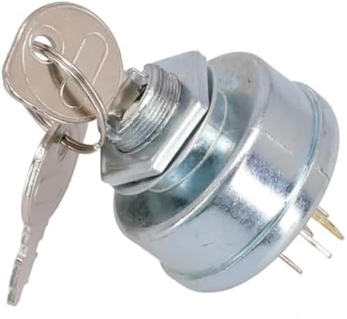 DEMULAX Interruptor de Encendido de Repuesto for Tractor cortacésped, Rendimiento confiable, Compatible con Varias Marcas. Interruptor de Arranque con Llave para cortacésped