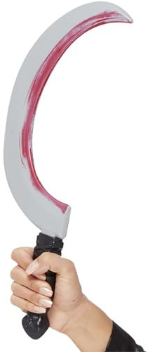 Smiffys Spada a falce, con macchia di sangue, 43cm/ 17in Halloween