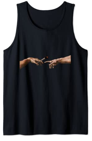 Michelangelo Pass the joint Weed Druffi Trippy Tank Top