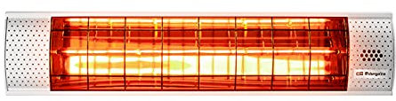 Orbegozo PHF 45 - Riscaldatore a infrarossi per interni ed esterni, IP-55, raggio 3 metri, inclinazione regolabile, cavo 2 metri, 2000W