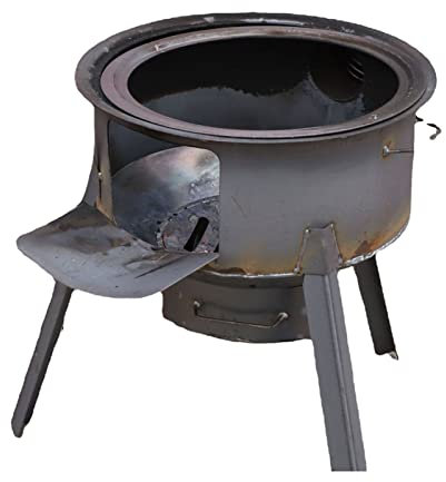 BTAISYDE Réchaud pour Tente De Camping, Poêle De Tente, Grand Poêle À Bois pour Tente Tuyaux De Cheminée, Poêle À Bois Extérieur pour Camping,63cm