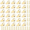 50 piezas Triángulo Imagen Colgadores Marco con 50 Tornillos, Ganchos para Cuadros de Imagen de Fijación para Marcos de Fotos Espejos Reloj Obras de Arte colgar Fotos Dibujo(Dorado)
