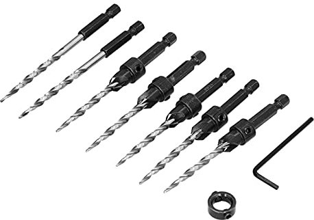 Set Sechskant 11×6×2 Holz-Senkbohrer-Set Zoll Konisch 1 4 Sechskantschaft mit Ringschlüssel 11 64