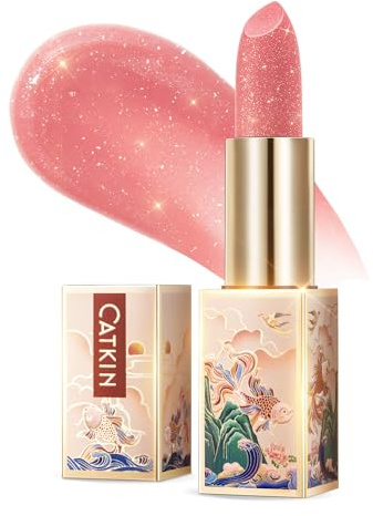 CATKIN Lippenbalsam Natürliche getönte Lippenpflege Classic mit Vitamin E, Spendet Feuchtigkeit für trockene Lippen Lippenpflegestift, 3.5g