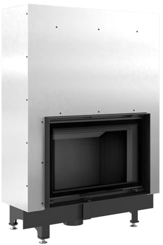 KRATKI Zibi 12 Holzkamin mit Lufteinlass Einsatz BImSchV 2 konform 11 kWThermischer Wirkungsgrad 80% Stahl mit Thermotec Guillotine-Innentür